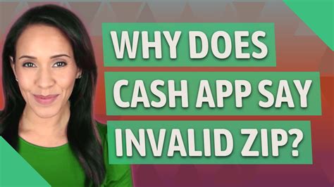 cash app saying invalid zip code
